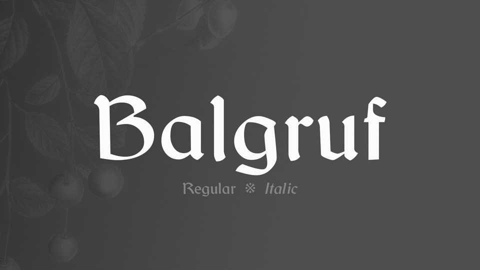 Balgruf Font › Fontesk