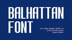 Balhattan Font › Fontesk