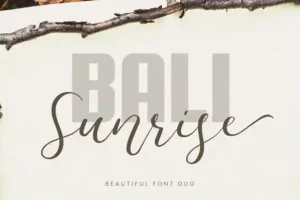 Bali Sunrise Calligraphy Font