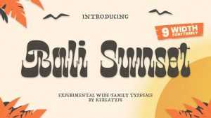 Bali Sunset Font › Fontesk