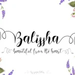 Balissha Calligraphy Font