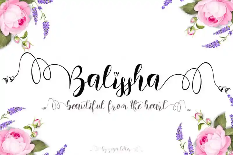 Balissha Calligraphy Font
