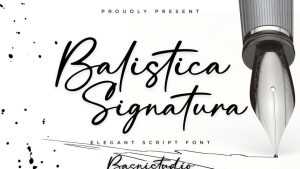 Balistica Signatura Font › Fontesk