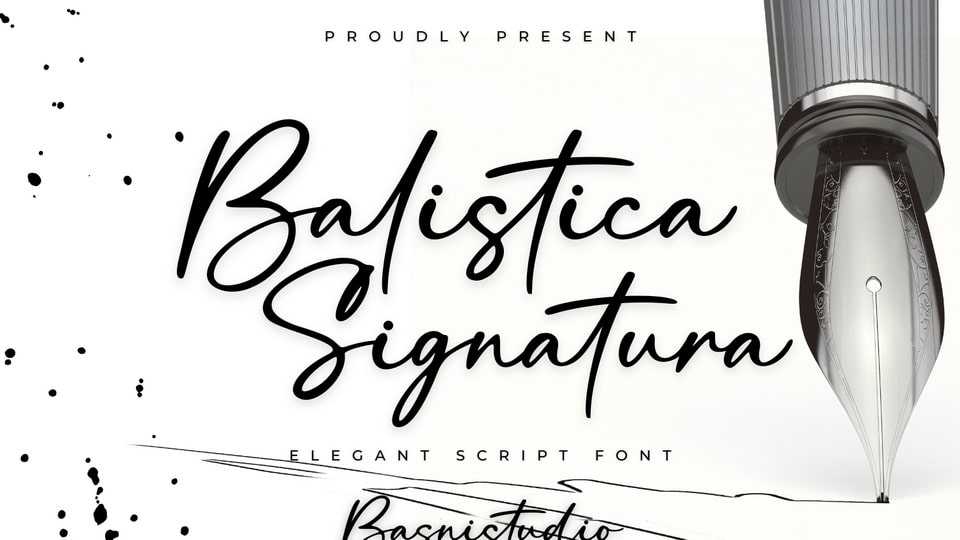 Balistica Signatura Font › Fontesk