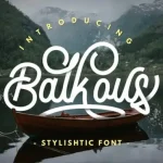 Balkous Script Font