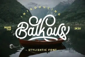 Balkous Script Font