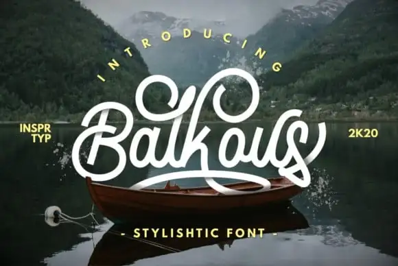 Balkous Script Font