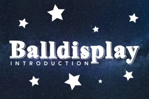 Balldisplay Display Font