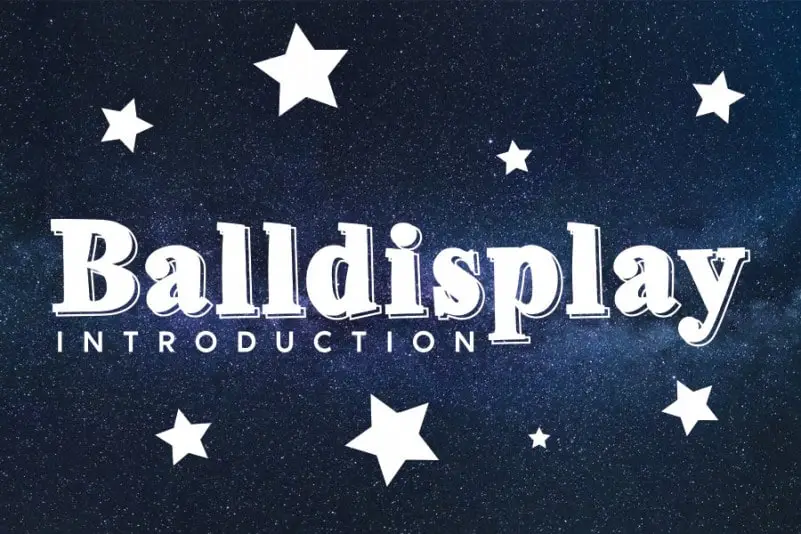 Balldisplay Display Font