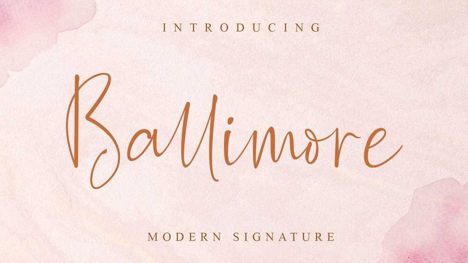 Ballimore Signature Font › Fontesk