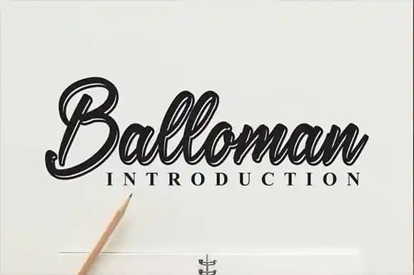 Balloman Script Font