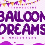 BALLON DREAMS Font - Fonte Grátis BALLON DREAMS Font