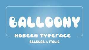 Balloony Font › Fontesk