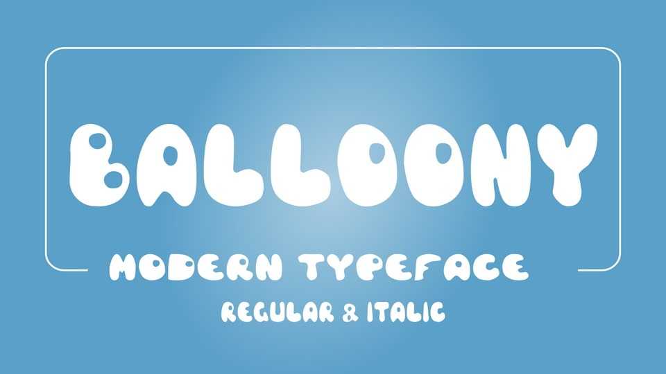 Balloony Font › Fontesk