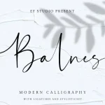 Balnes Modern Script Font