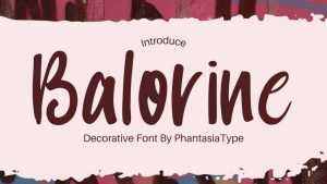 Balorine Font › Fontesk