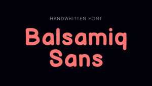 Balsamiq Sans Font Family › Fontesk