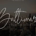 Baltimare Brush Font - Fonte Grátis Baltimare Brush Font