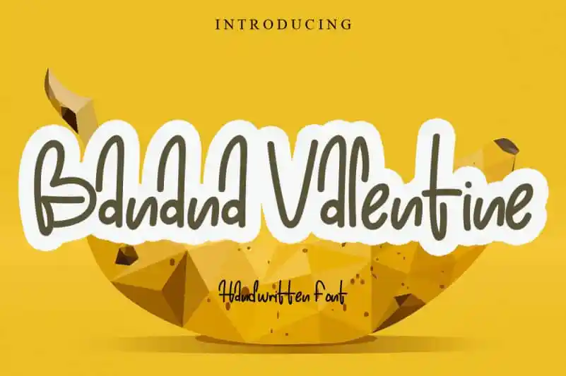 Banana Valentine Handwritten Font
