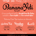 Banana Yeti Font - Fonte Grátis Banana Yeti Font