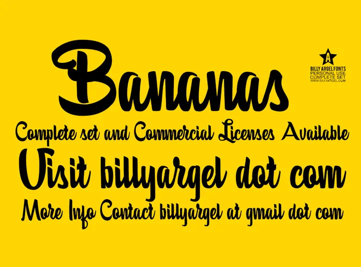 Bananas Font