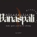 Banaspati Display Font - Fonte Grátis Banaspati Display Font