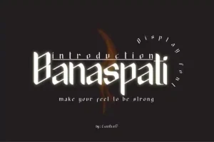 Banaspati Display Font