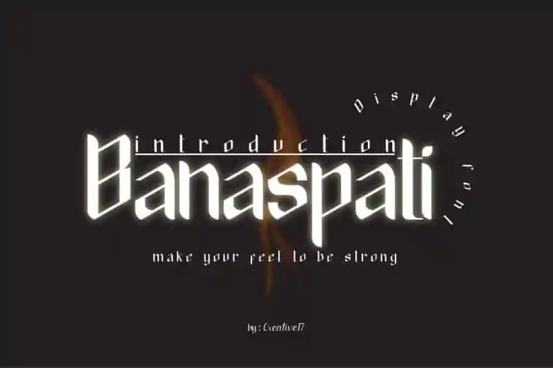 Banaspati Display Font