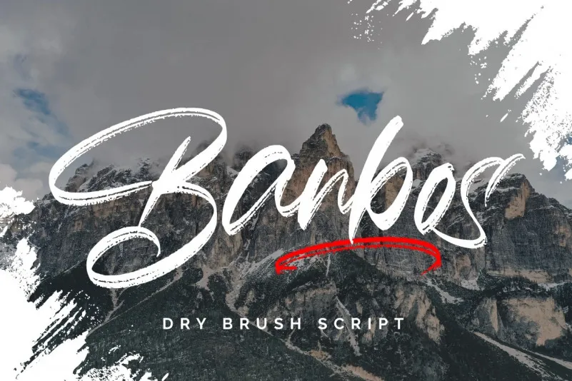 Banbos Brush Font