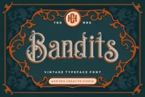 Bandits Display Font