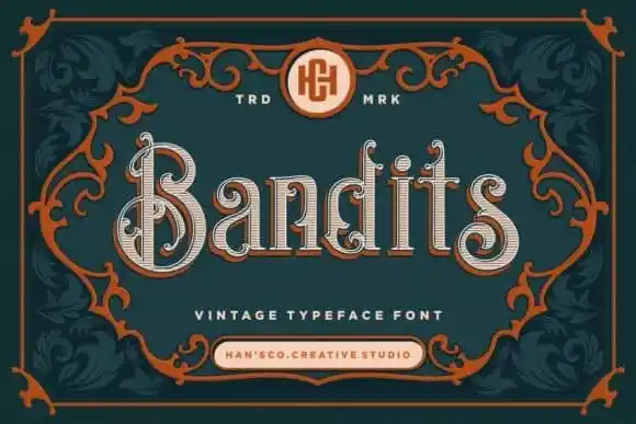 Bandits Display Font