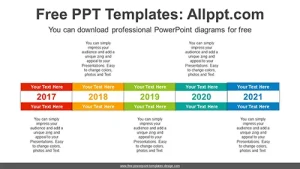 Bands Text Box PowerPoint Diagram