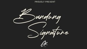 Bandung Signature Font › Fontesk