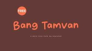 Bang Tamvan Font › Fontesk