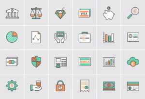 Bank and Money Icons