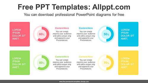 Banner Doughnut Charts Diagram Template