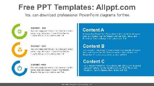 Banner Doughnut Charts PowerPoint Diagram