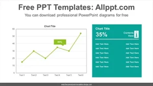 Banner highlight line chart PowerPoint Diagram Template