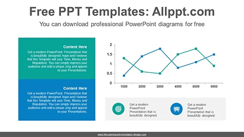 Banner line chart PowerPoint Diagram Template