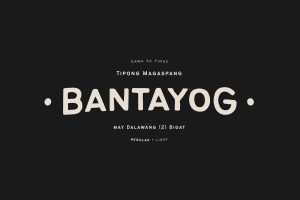 Bantayog Rough Typeface