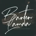 Banten Lama Handwritten Font