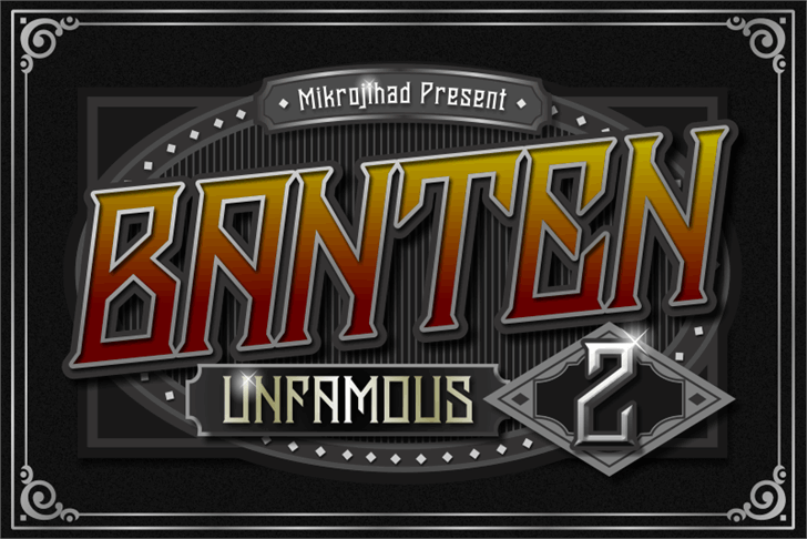Banten Unfamous 2 font