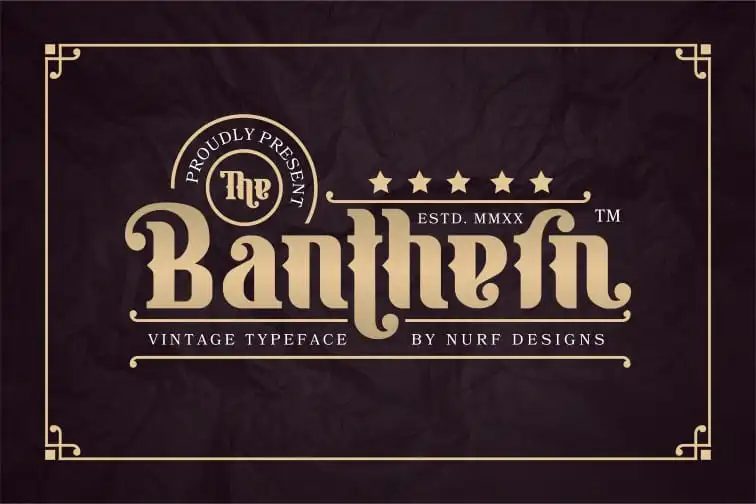 Banthern Display Font