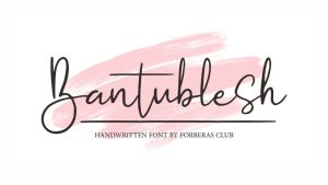 Bantublesh Font › Fontesk