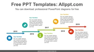 Bar arrow stairs PowerPoint Diagram Template