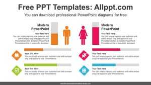 Bar Chart Comparative PowerPoint Diagram