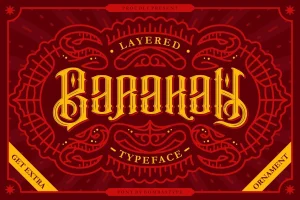 Barakah Layered Typeface