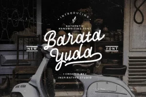 Baratayuda Authentic Handwriting Font
