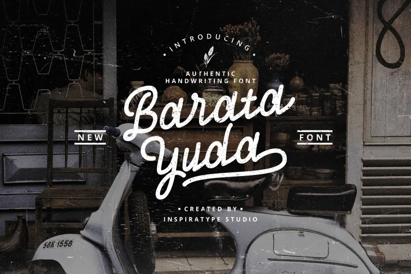 Baratayuda Authentic Handwriting Font