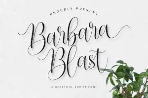 Barbara Blast Font